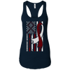 Image of American Flag THROAT Cancer Awareness T-Shirt