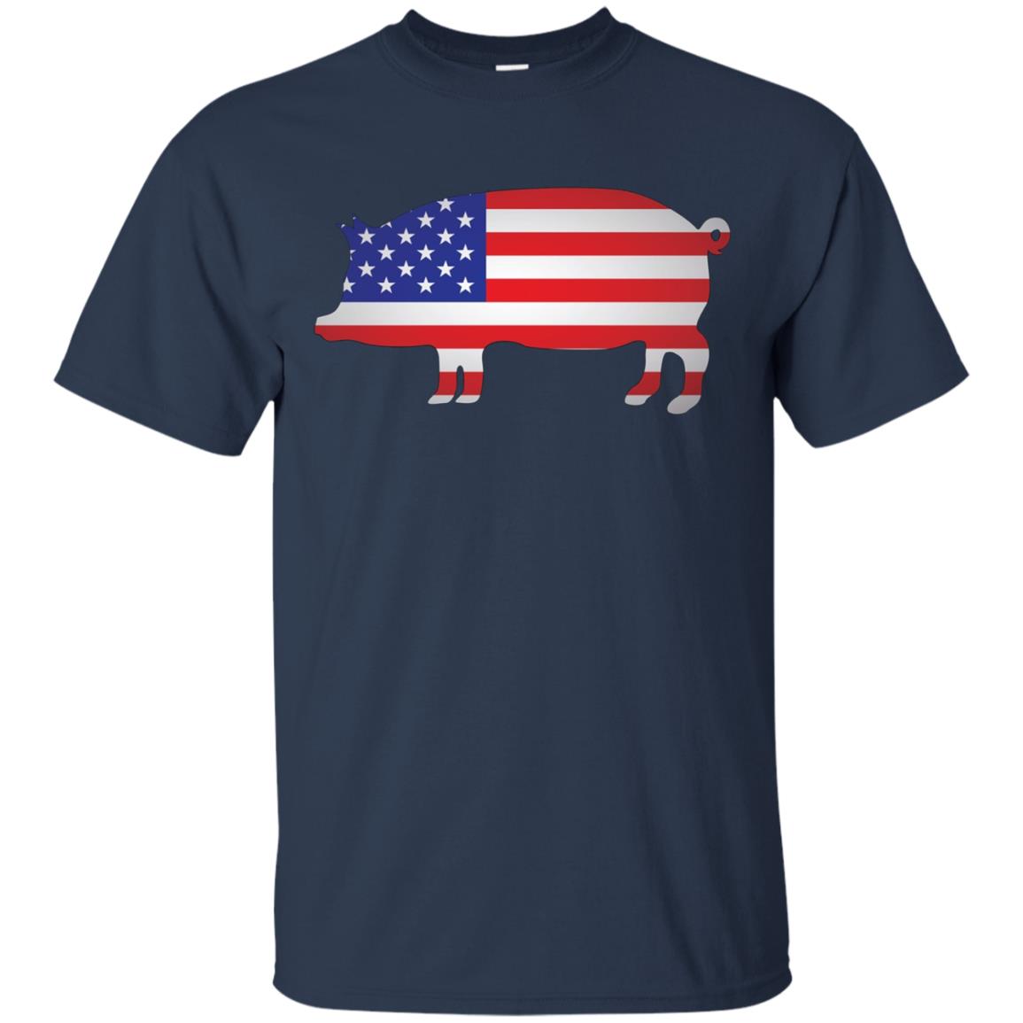 American Flag Pig Shirt 4th of July Independence Day Gift
