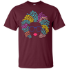 Image of Afro Girl T-Shirt: Natural Hair & Glasses, Black Women Art