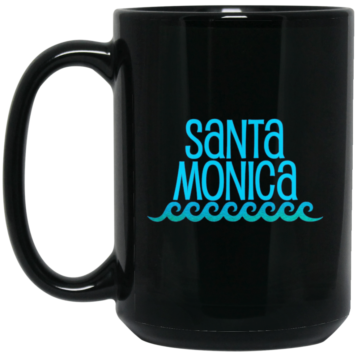 Santa Monica Beach Long Sleeve T-Shirt Waves Surf Tee Shirt