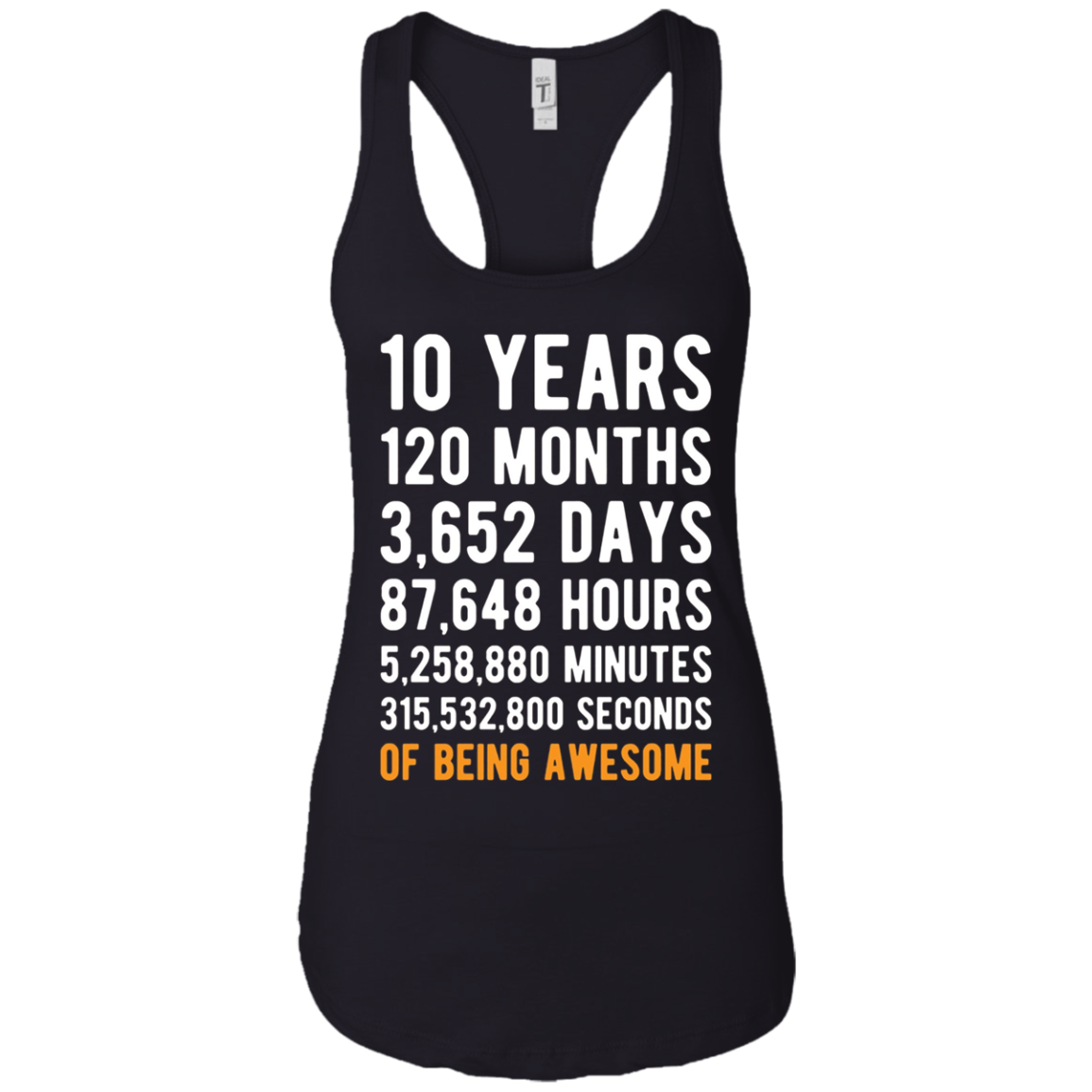 10th Birthday Gift T Shirt 10 Years Old Being Awesome Tee