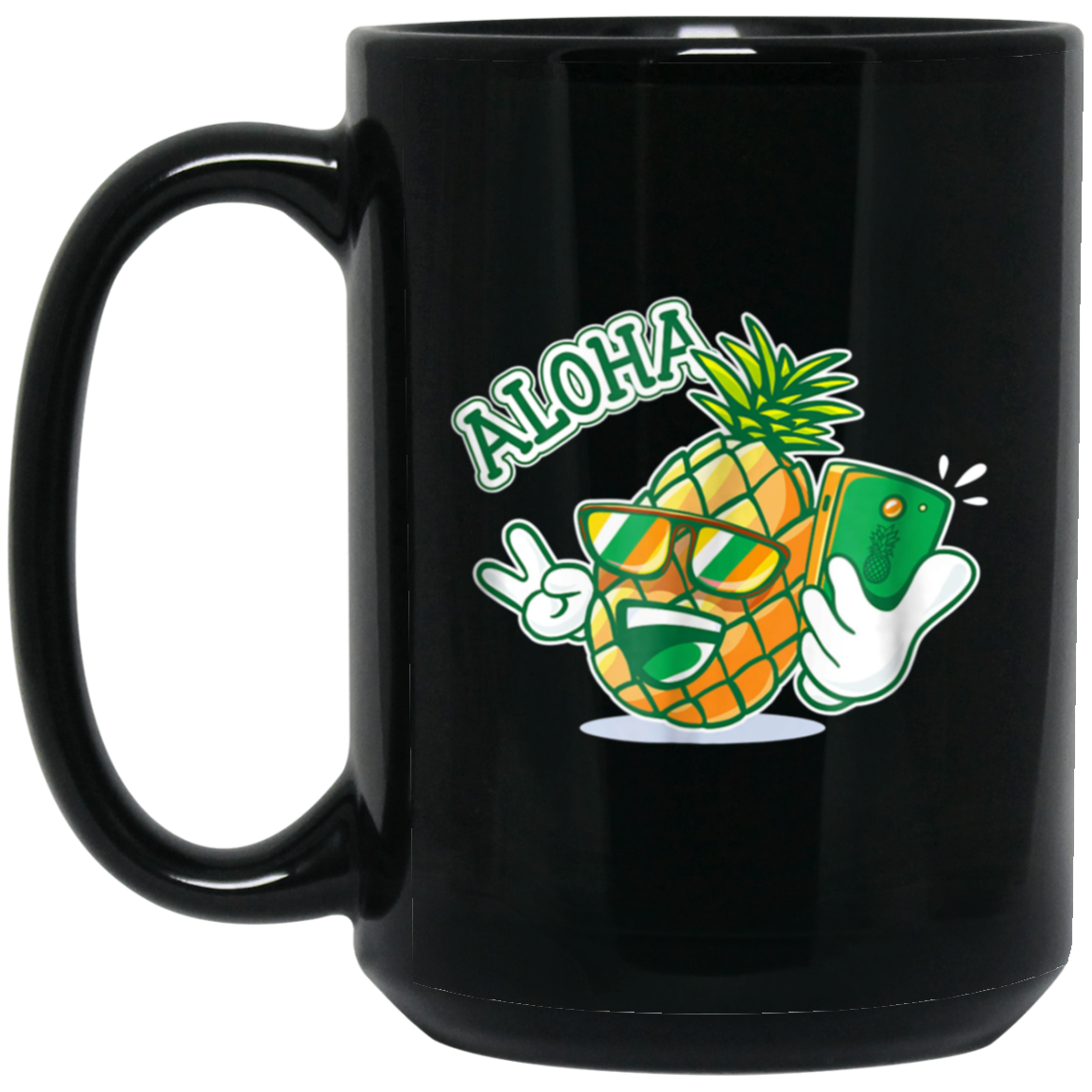 Aloha Pineapple Selfie Logo T-shirt