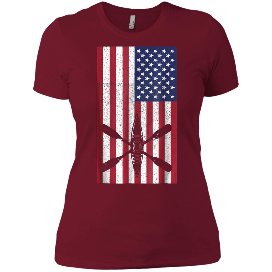 American Flag Kayak Shirt - Kayaking - Kayak Fishing
