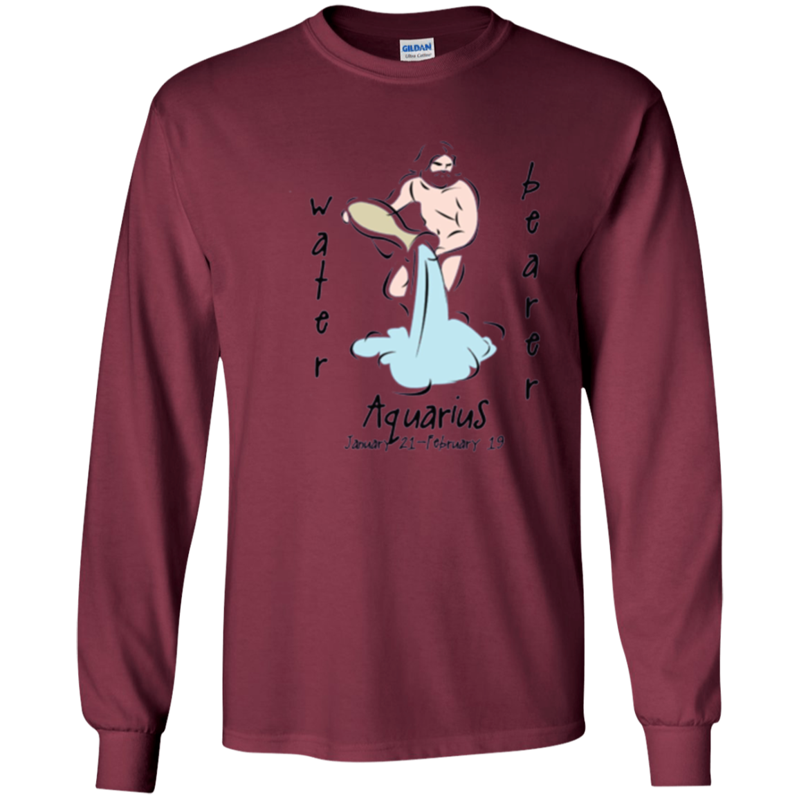 Astrology Aquarius Tshirt For The Water Bearer Sun Sign