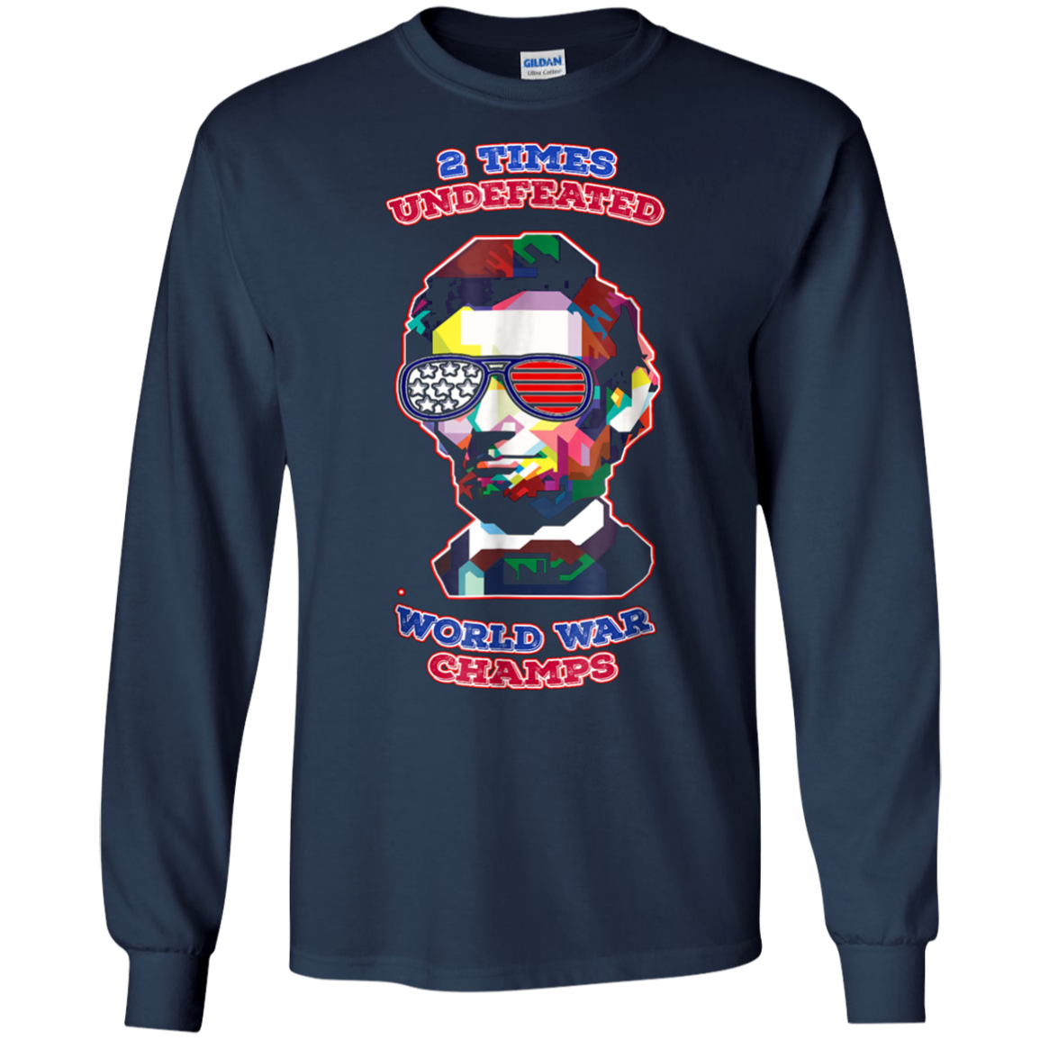 Abe Lincoln USA Flag Sunglasses, 4th Of July Vintage retro T