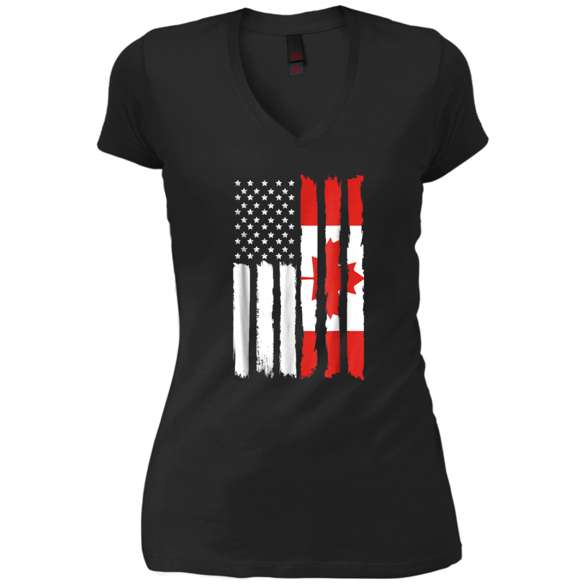 American Canada Patriotic Flag T-shirt