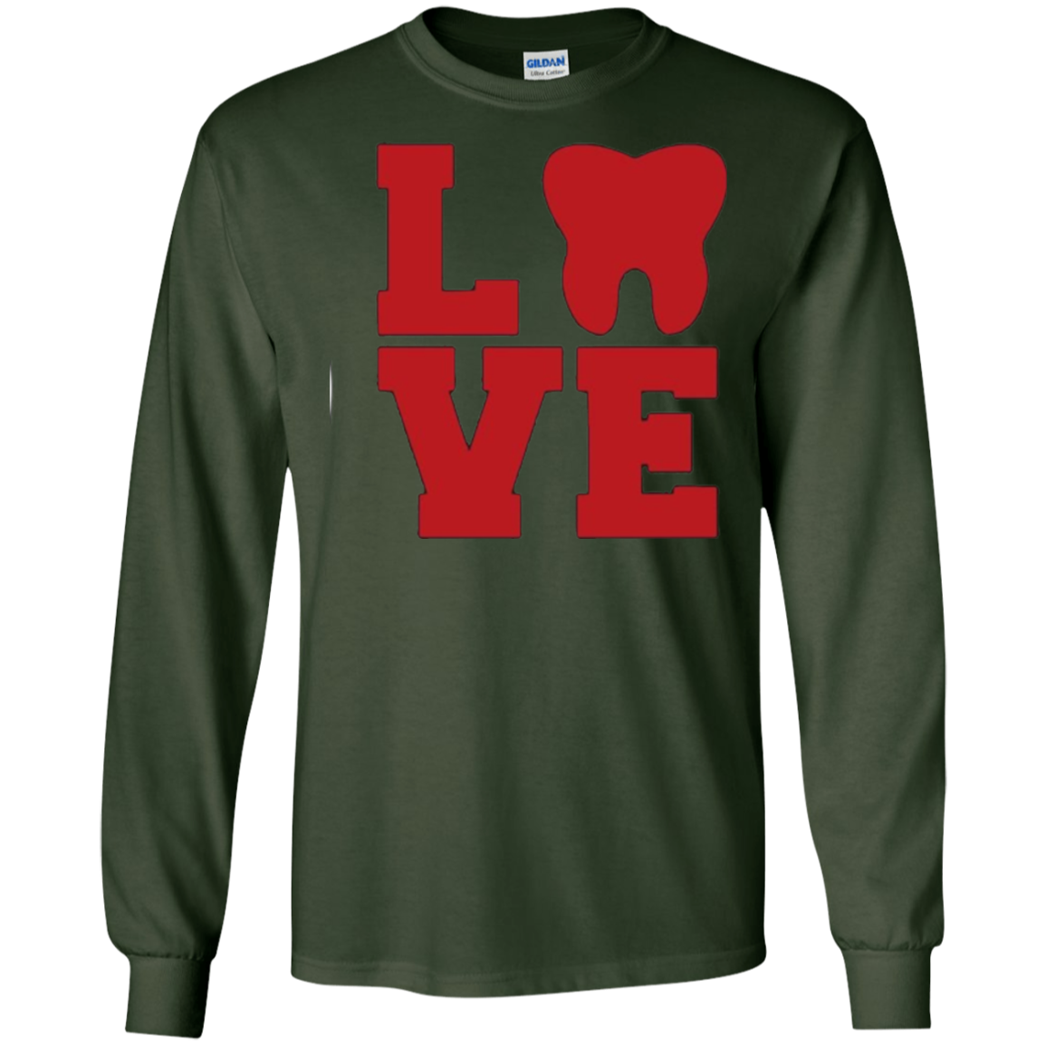 AfhhF Women's Love Dental Tooth Summer Short Sleeve Tee Shirt Crew Neck Tees