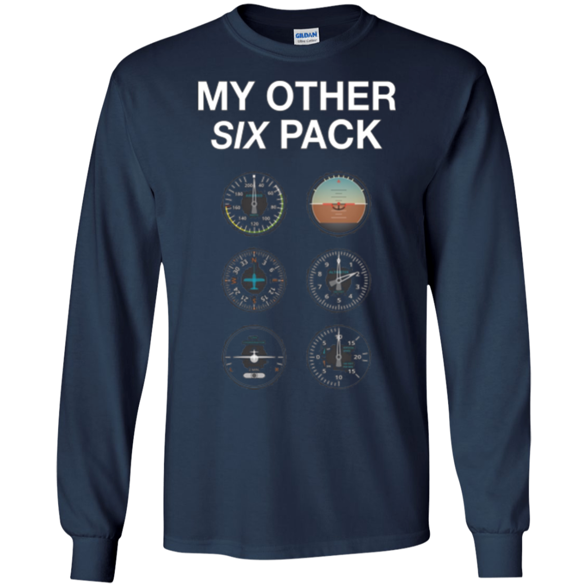 My Other Six Pack Funny Pilot T-Shirt