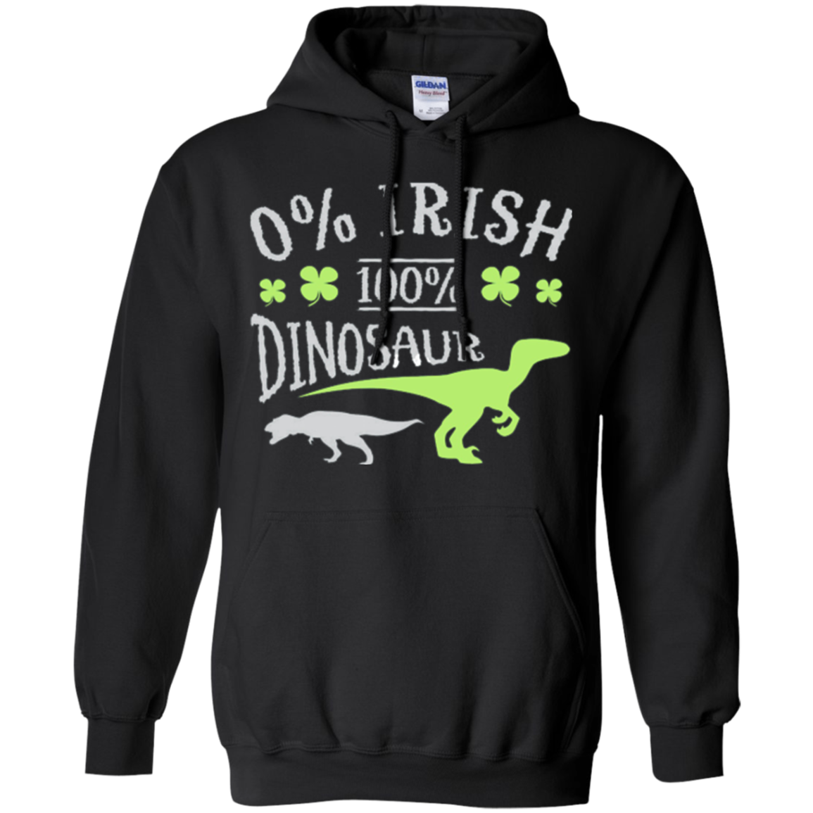0% Irish 100% Dinosaur T-Shirt