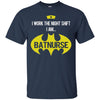 Image of Adult Nurse T-Shirt Am Bat Nurse I Work The Night Shift Shirt