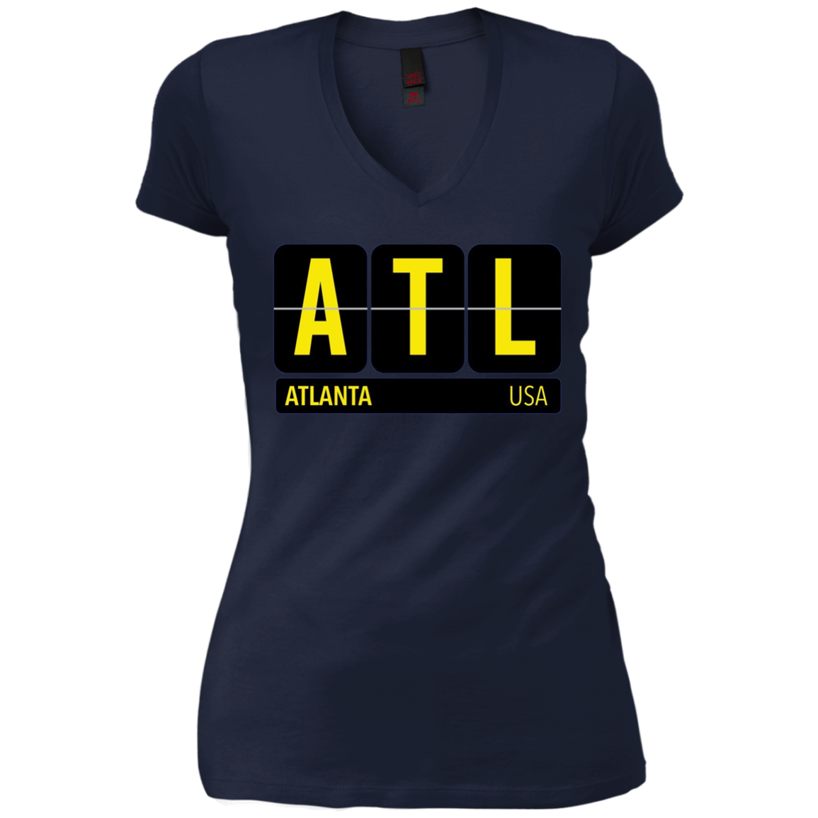 ATL Atlanta Georgia USA Travel Souvenir Long Sleeve (Yellow)