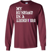 Image of Alzheimer's Awareness T Shirt For Husbands Purple Ribbon Tee