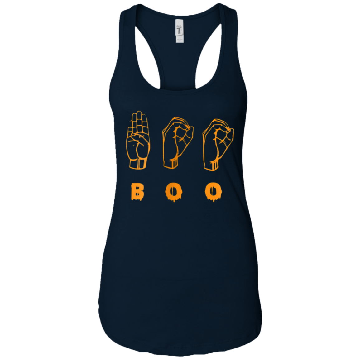 American Sign Language ASL BOO Halloween T-shirt
