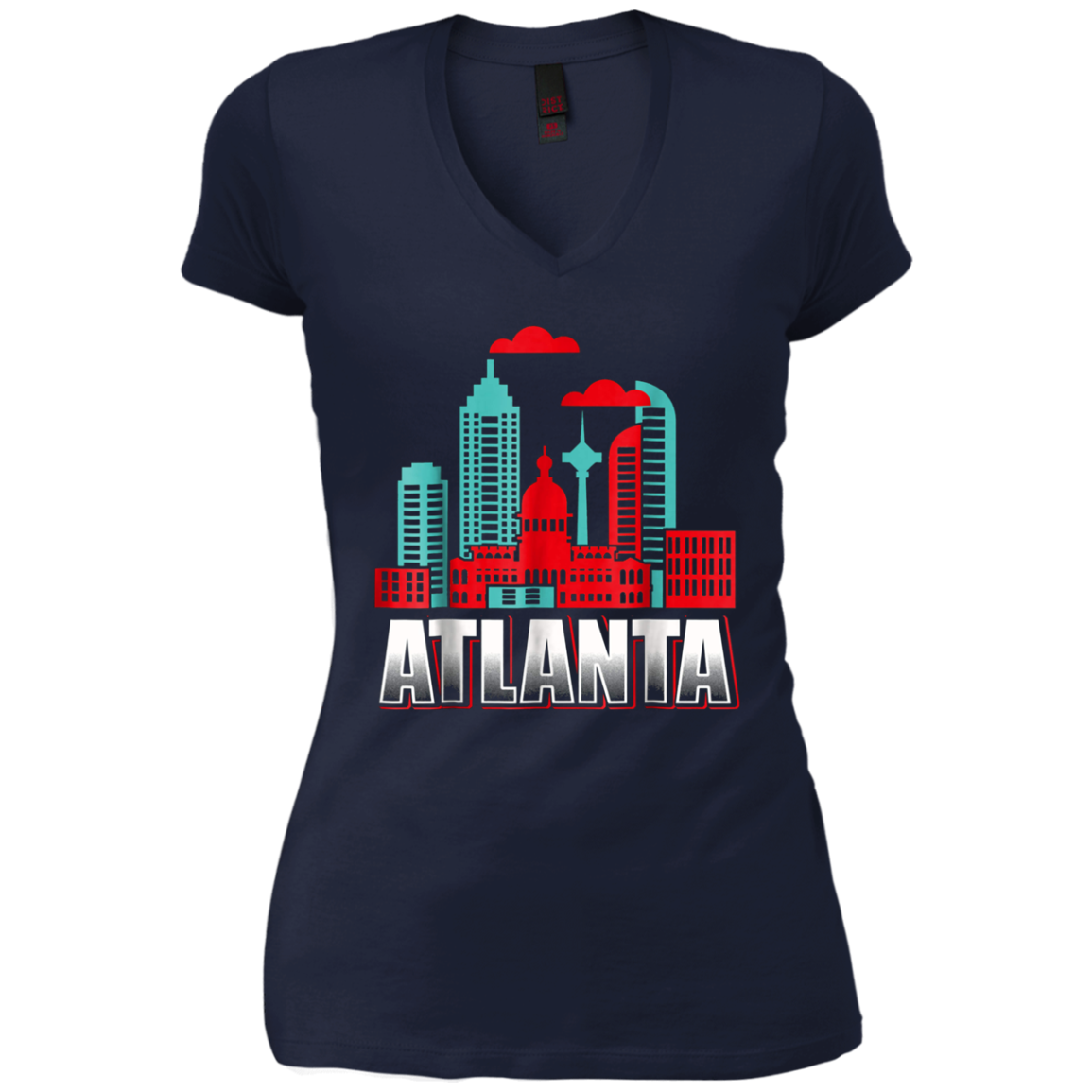 Atlanta T Shirt Funny Atlanta Georgia Skyline Souvenir Tee