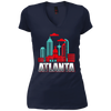 Image of Atlanta T Shirt Funny Atlanta Georgia Skyline Souvenir Tee