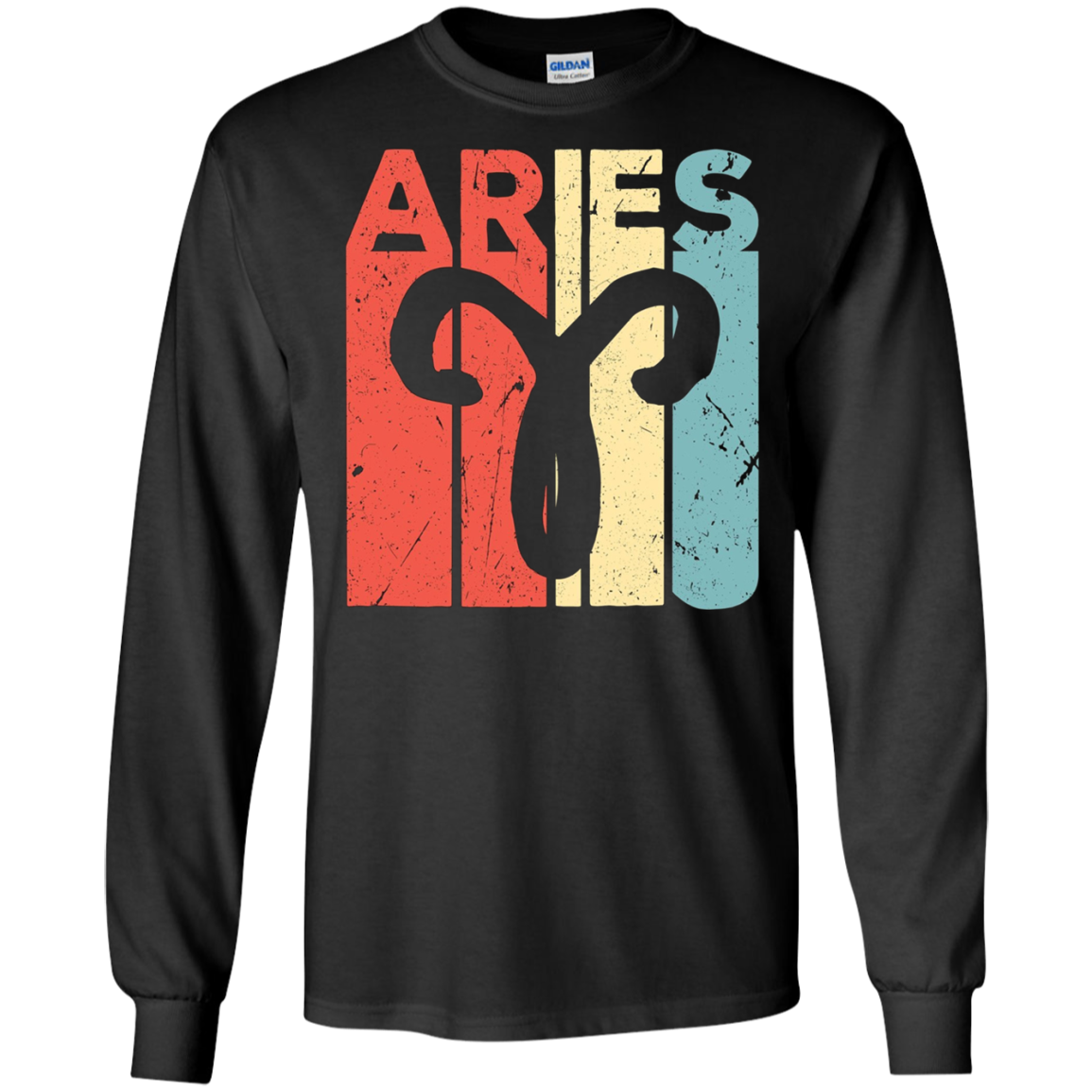 Aries Zodiac Star Sign Vintage Unisex Standard T Shirt