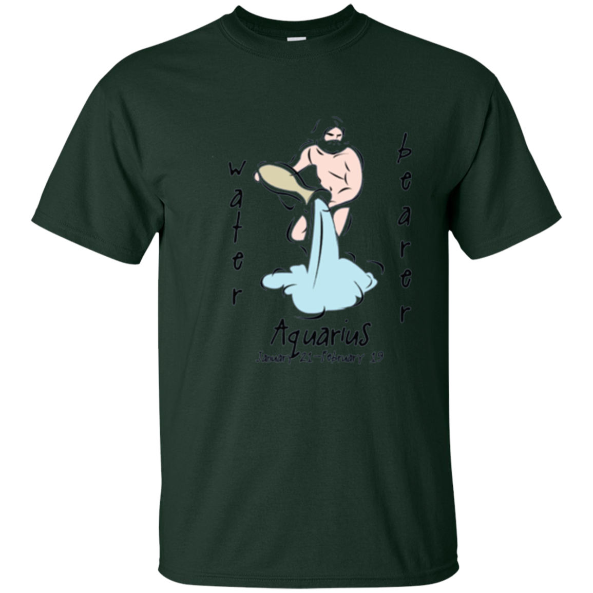 Astrology Aquarius Tshirt For The Water Bearer Sun Sign