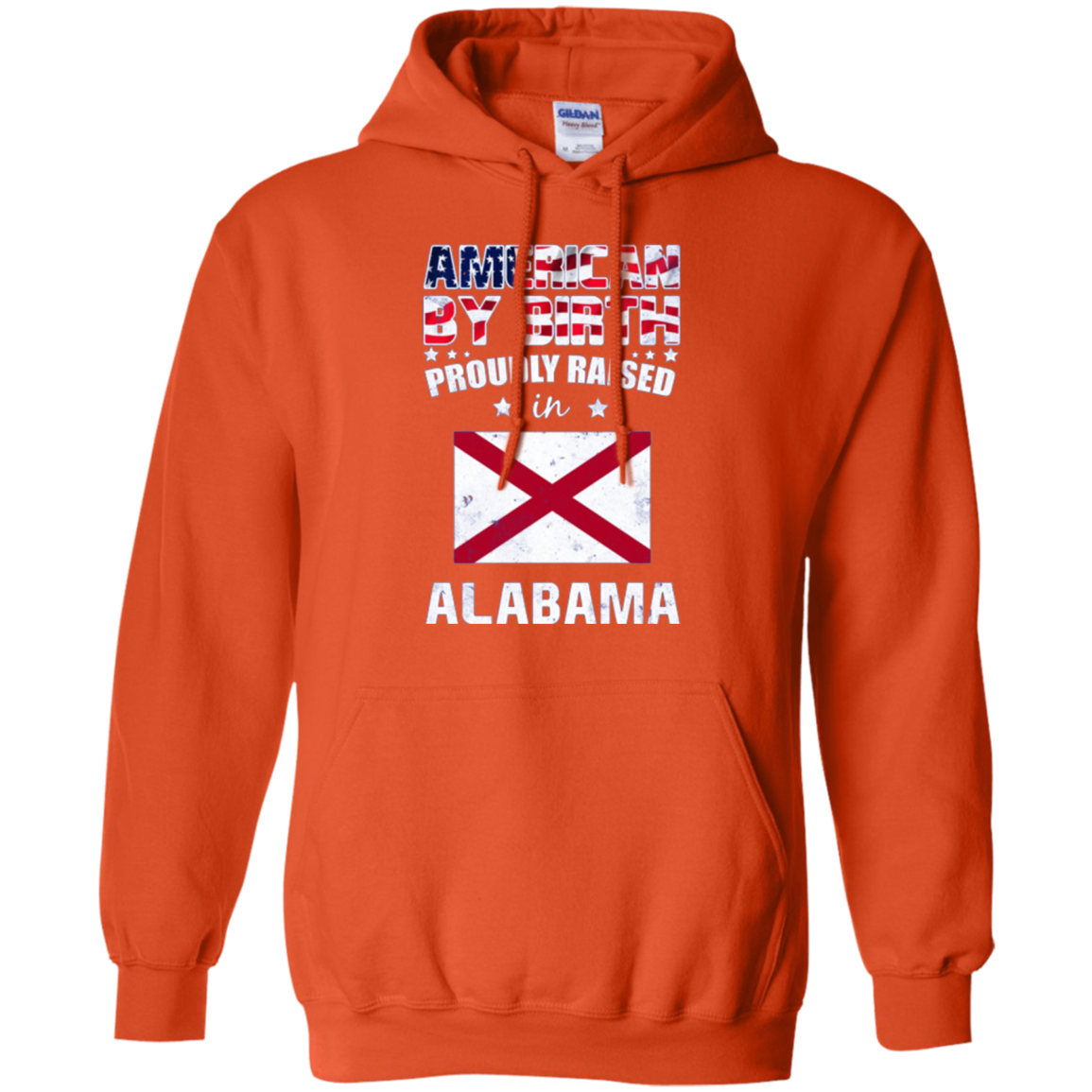 American By Birth Proudly Raised In Alabama Flag Shirt