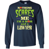 Image of Funny Halloween T-shirt For Lawyer Mom - Nothing Scares Me
