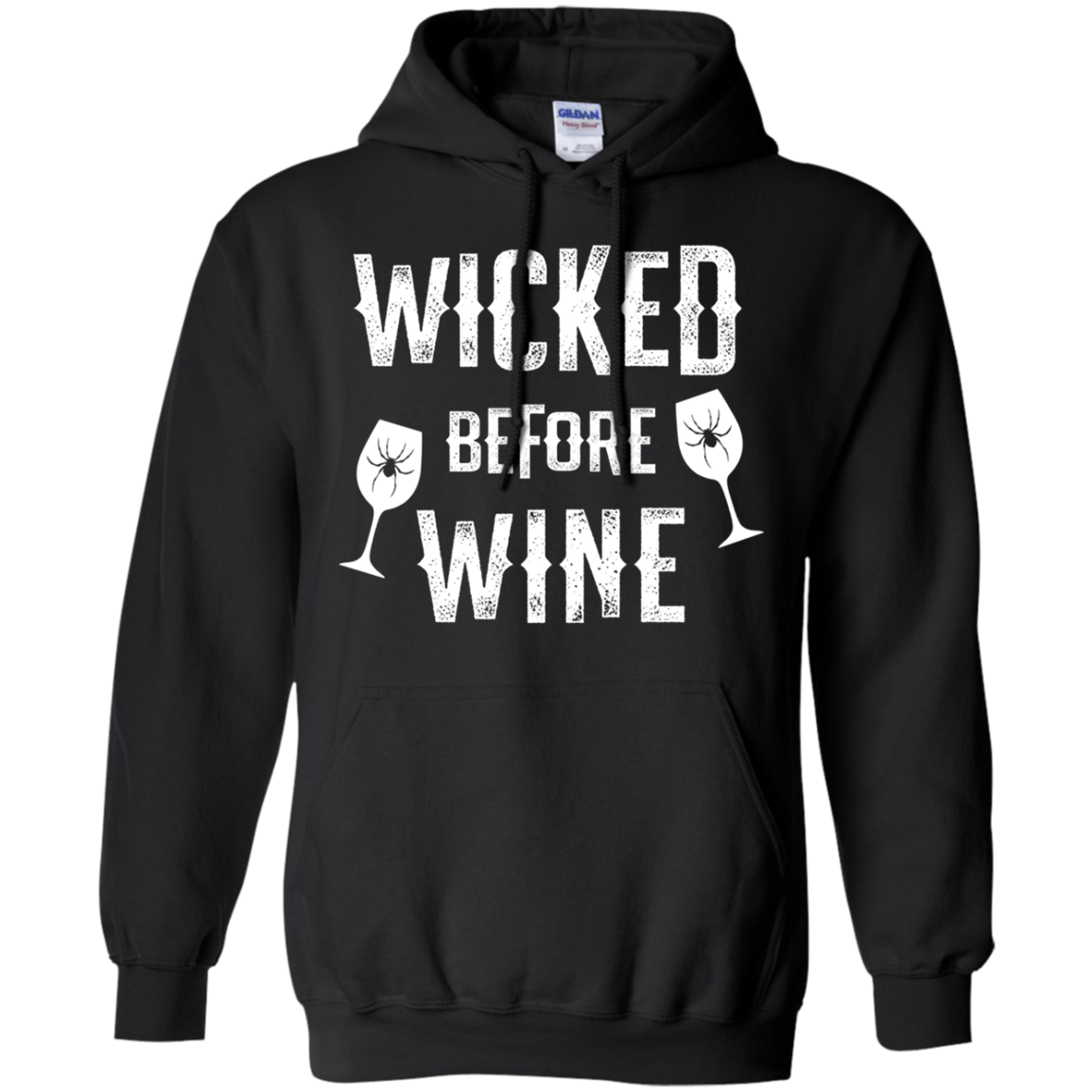 Funny Halloween Wine Long Sleeve Shirt Wicked Before Wine