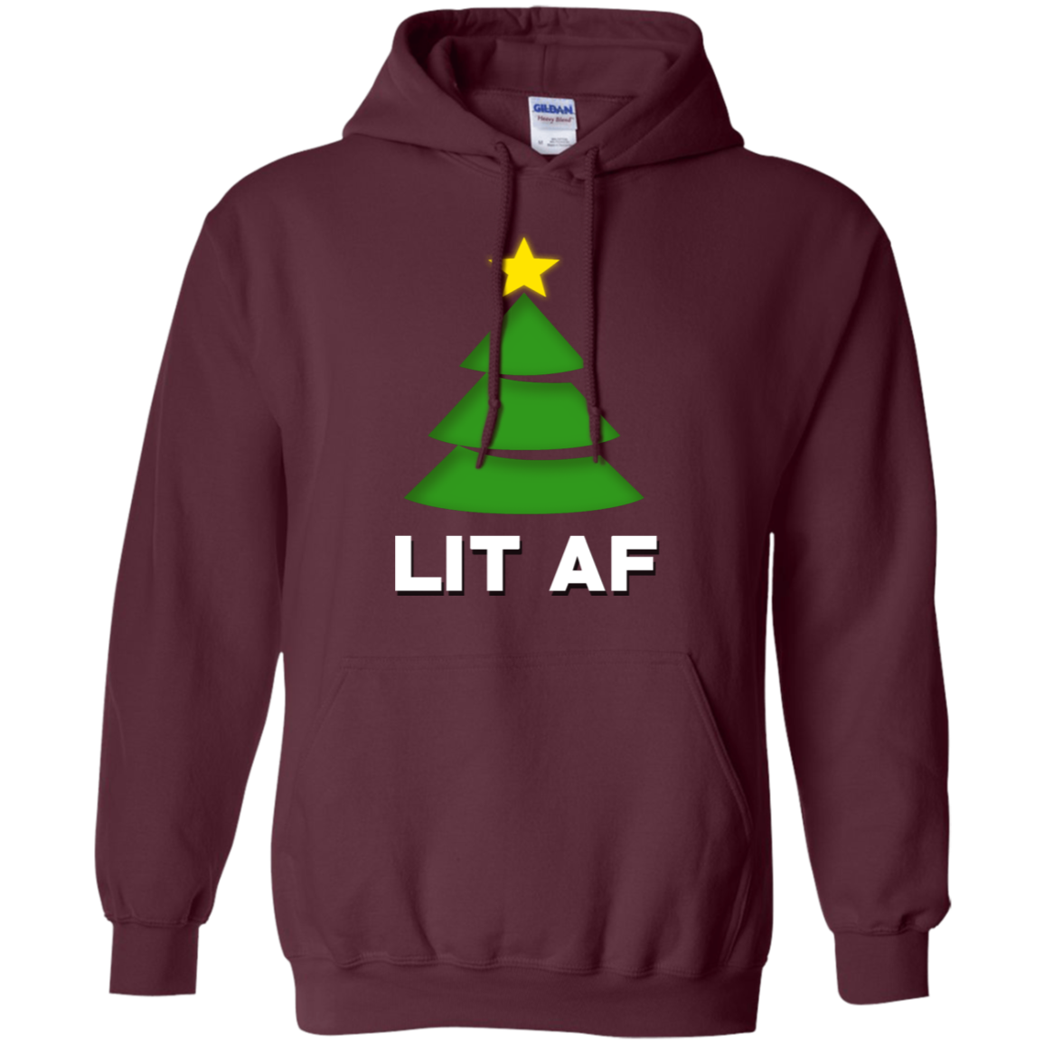 Christmas Tree Lit Af Funny Christmas Shirt