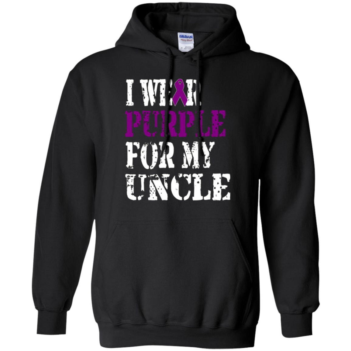 Alzheimer's Awareness T-shirt I Wear Purple For My Uncle