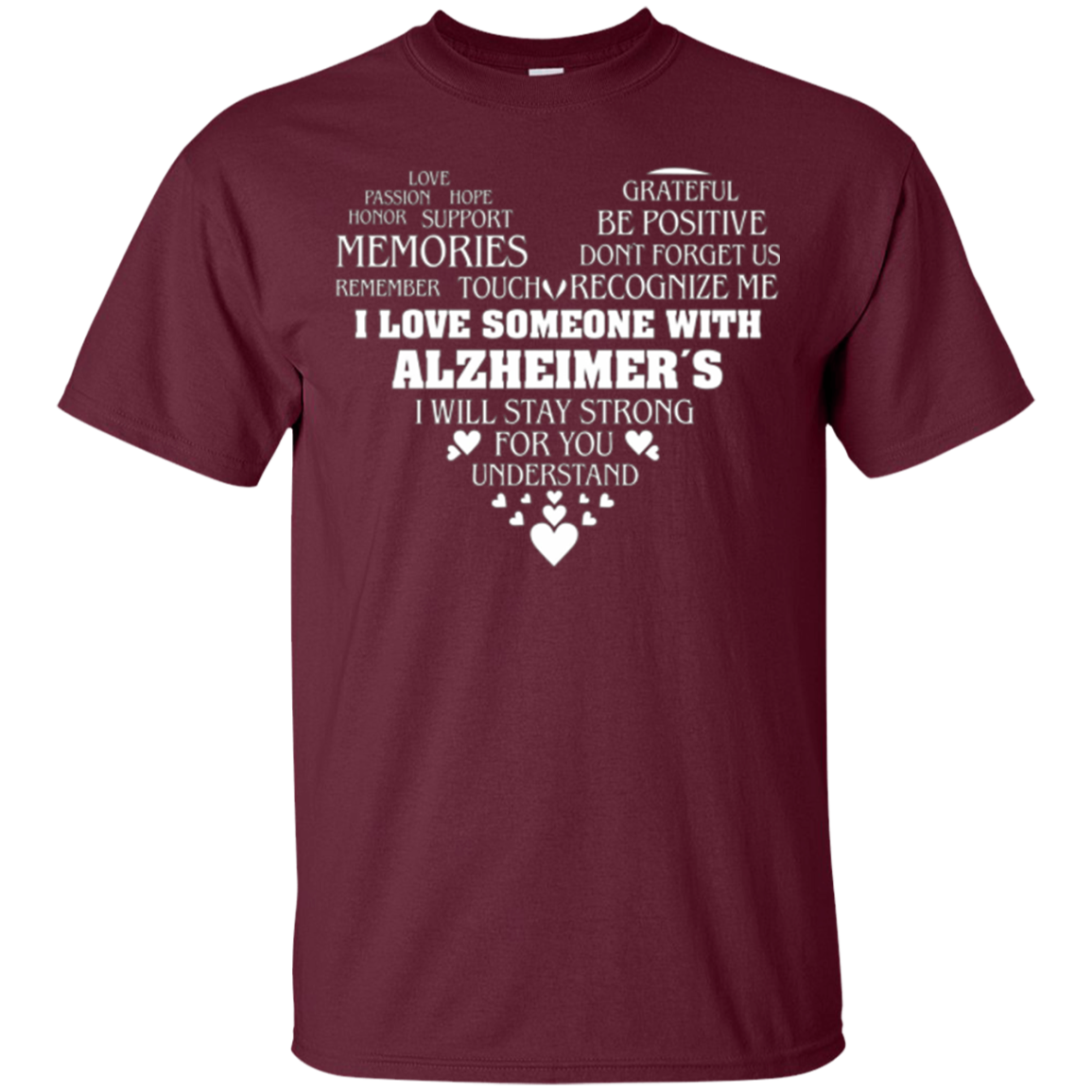 Alzheimer awareness t-shirt for family member