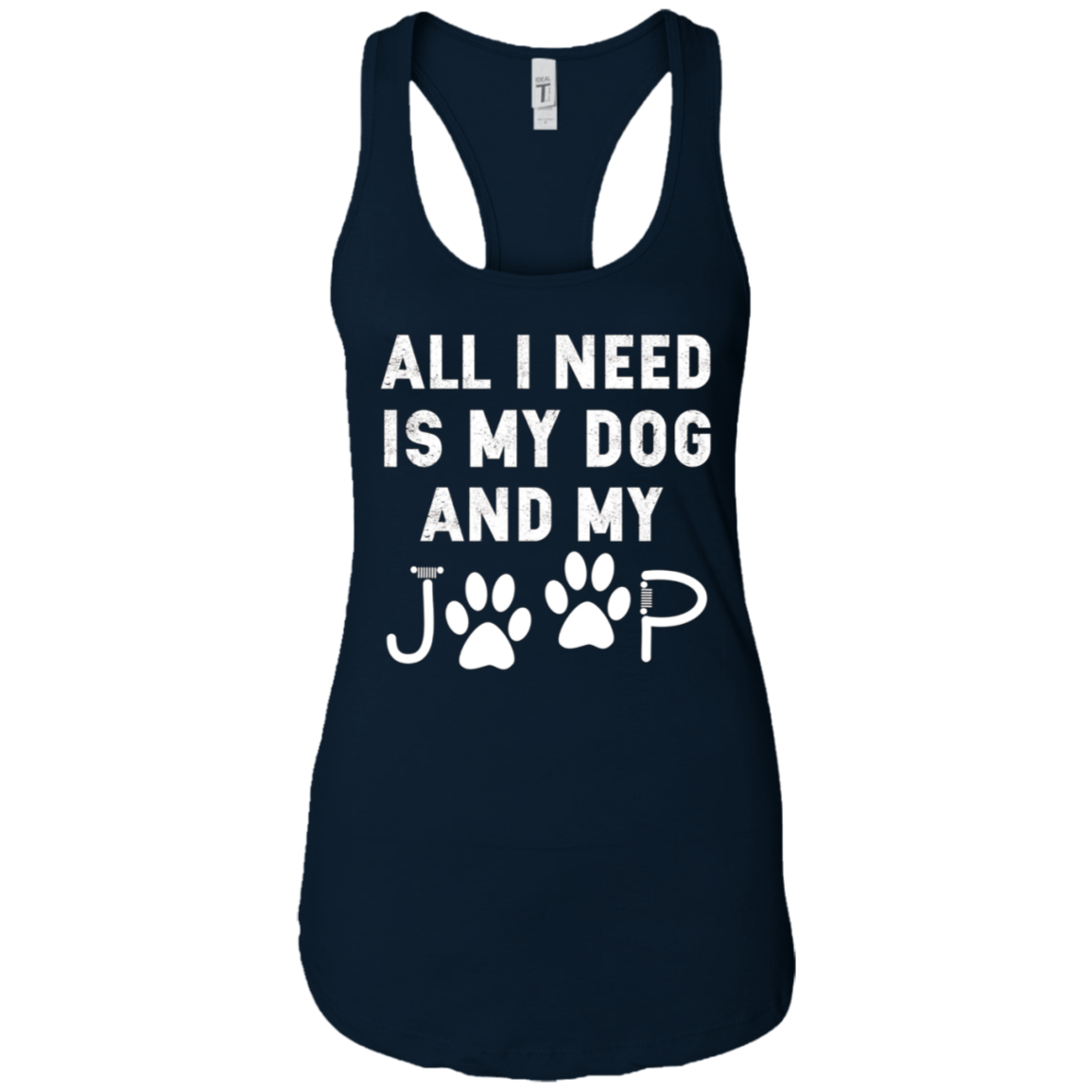 All I need is my dog and my jeep funny dog lover Tee Shirt