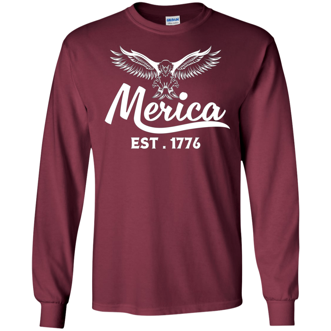 America 1776 - 4th of July Patriotic America USA Shirt LS