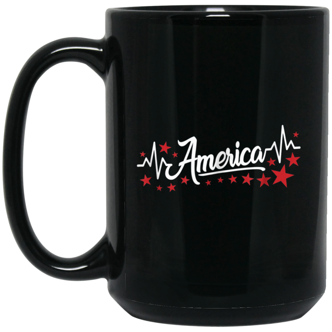 America Heartbeat Red Shirt Fourth of July Outfit Stars