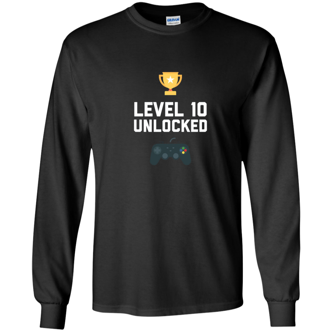 10th Birthday Shirt Gift 10 Year Old Level Up Gamer Tshirt