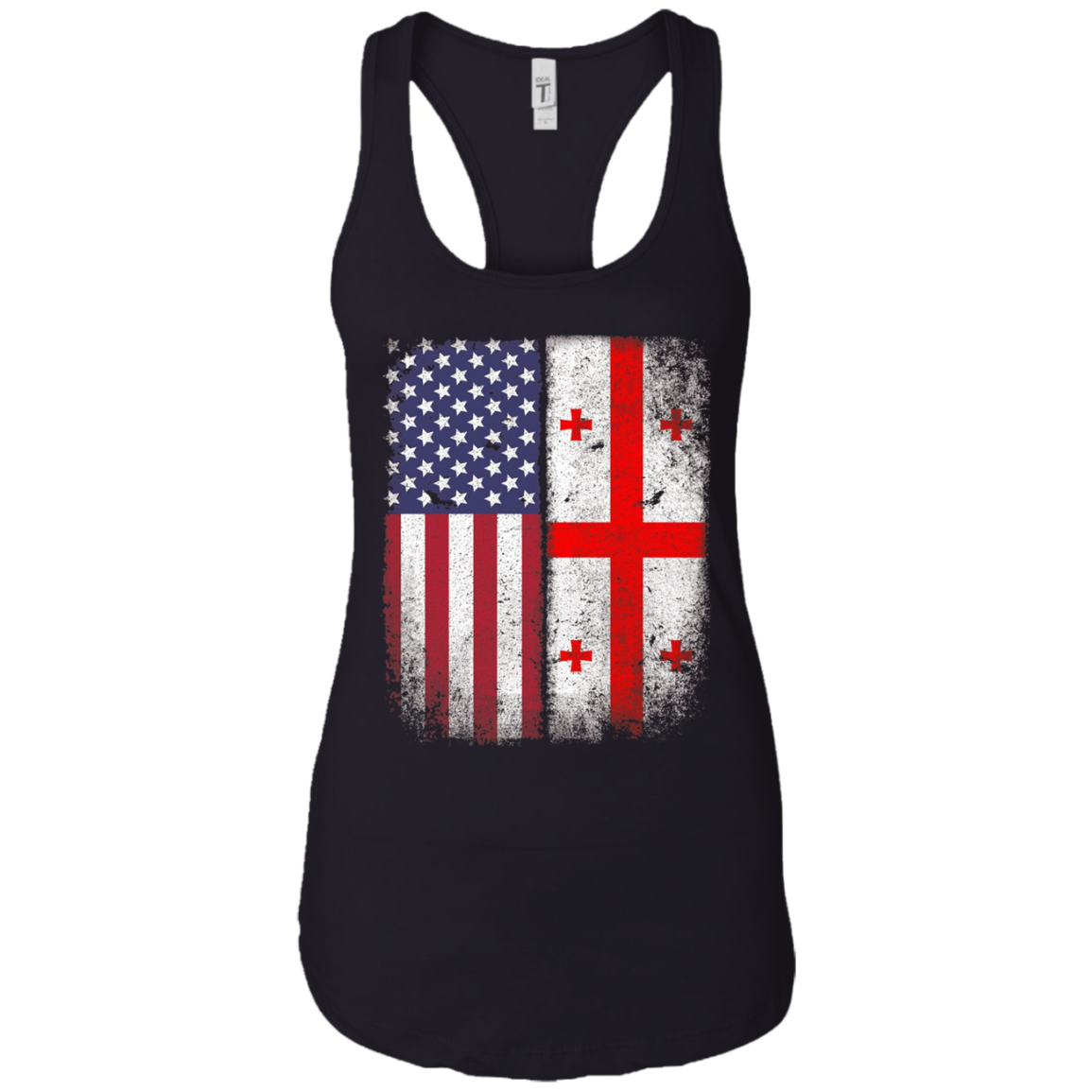 American Georgian Flag T-shirt Georgia Republic Country