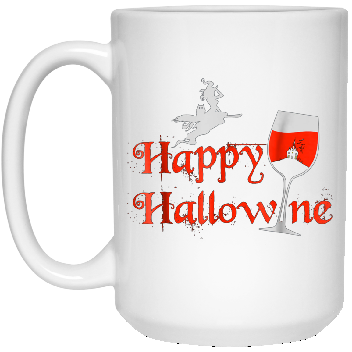Funny Halloween Wine Tshirt, Happy Hallowine, for Men Women
