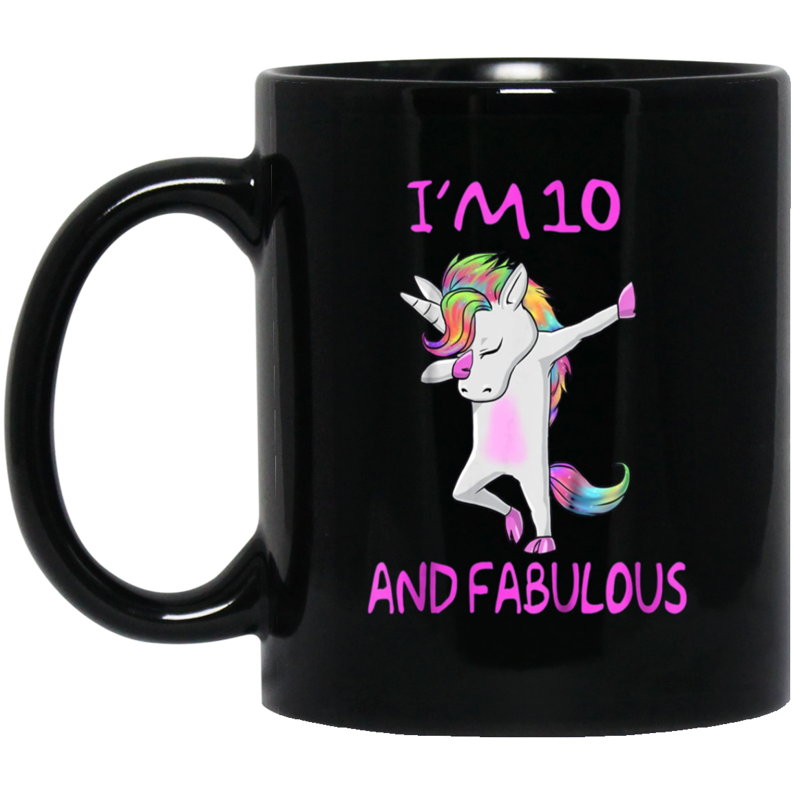 10 and fabulous sweet tenth-Birthday unicorn dab t shirt