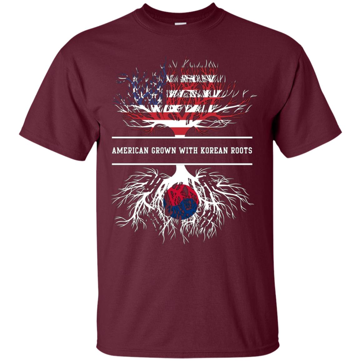 American Grown With Korean Roots T-Shirt South Korea Tee