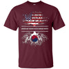 Image of American Grown With Korean Roots T-Shirt South Korea Tee