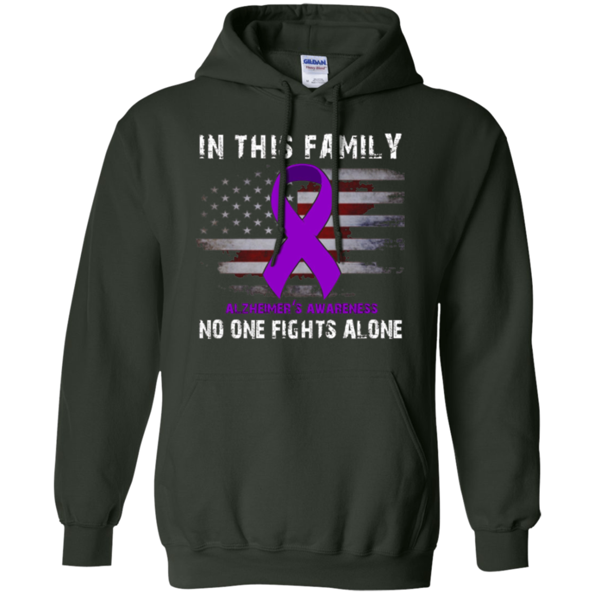 Alzheimer's Awareness Shirt - No One Fights Alone