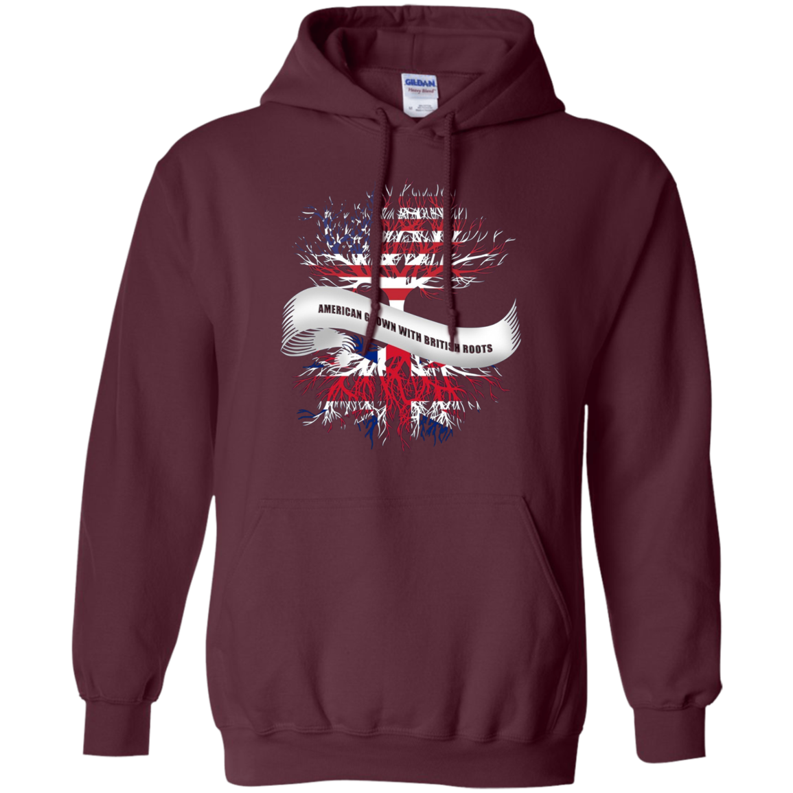 American Grown With British Roots T-Shirt Great Gift Tee