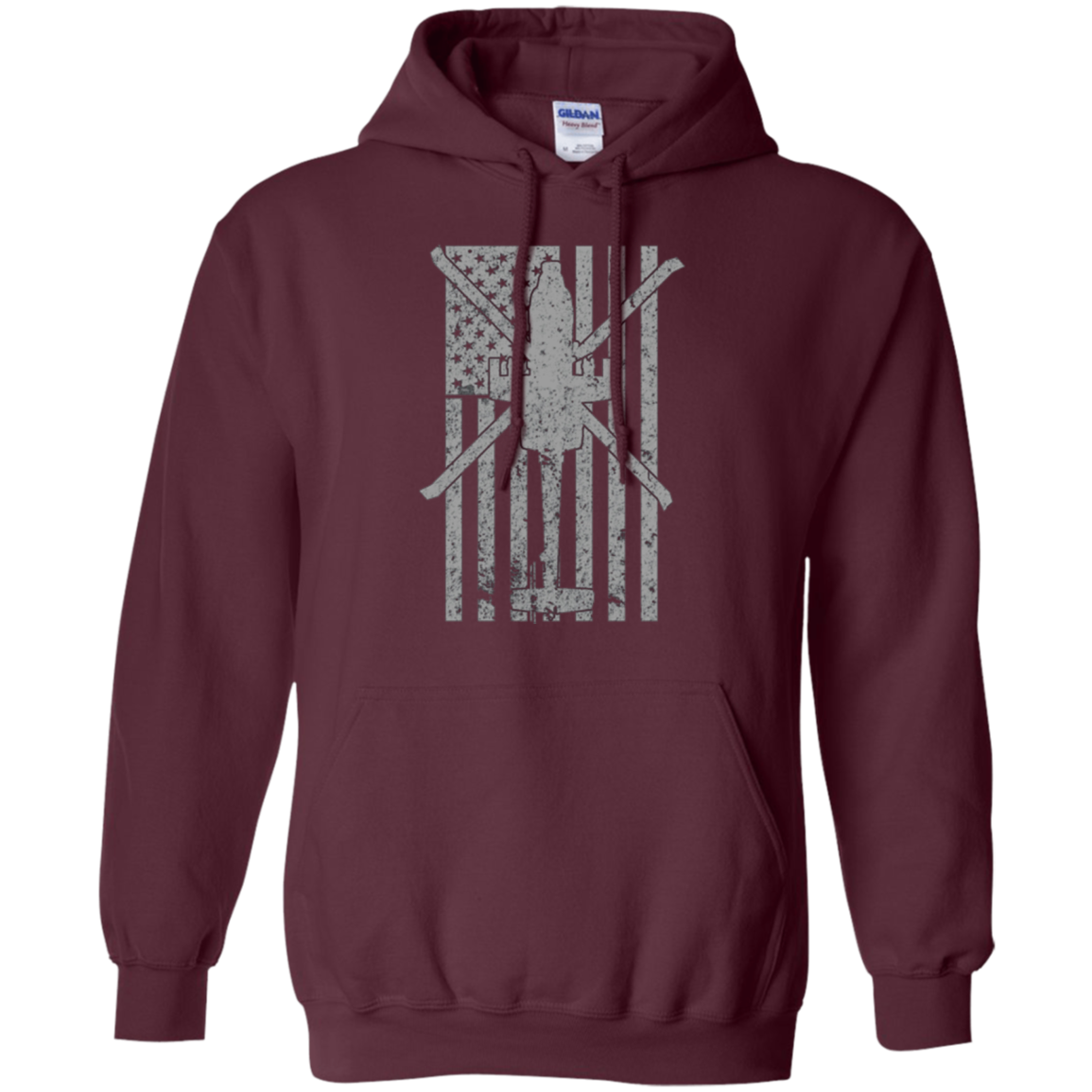 AH-64 Apache Gunship Military Helicopter Vintage Flag Tee