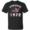 Image of American USA Flag Vintage 1972 Shirt 46th Birthday Gifts Tee