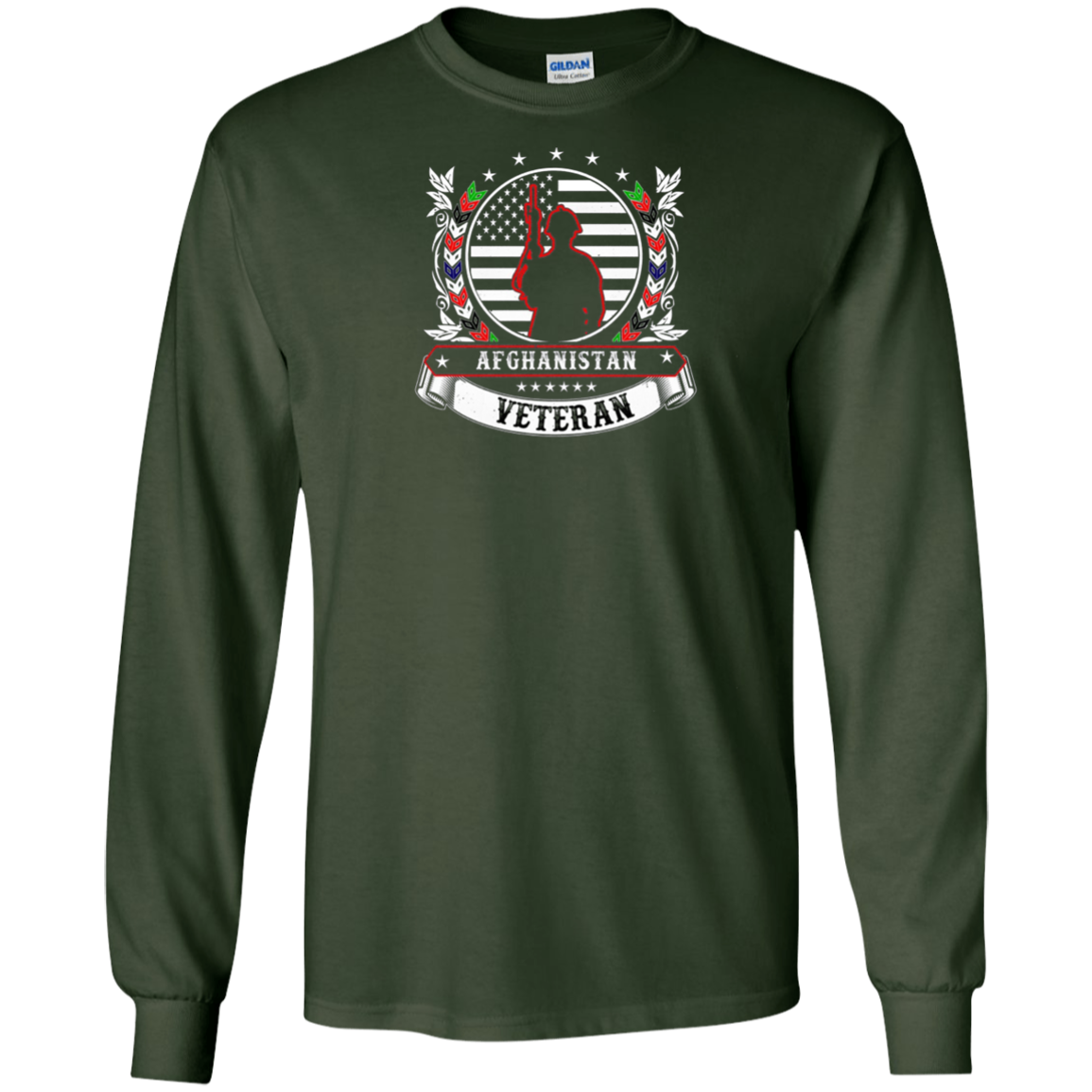 Afghanistan Veteran T-Shirt Military Combat Veteran Shirt