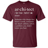 Image of Architect Definition T-Shirt - Funny Architect Meaning Shirt
