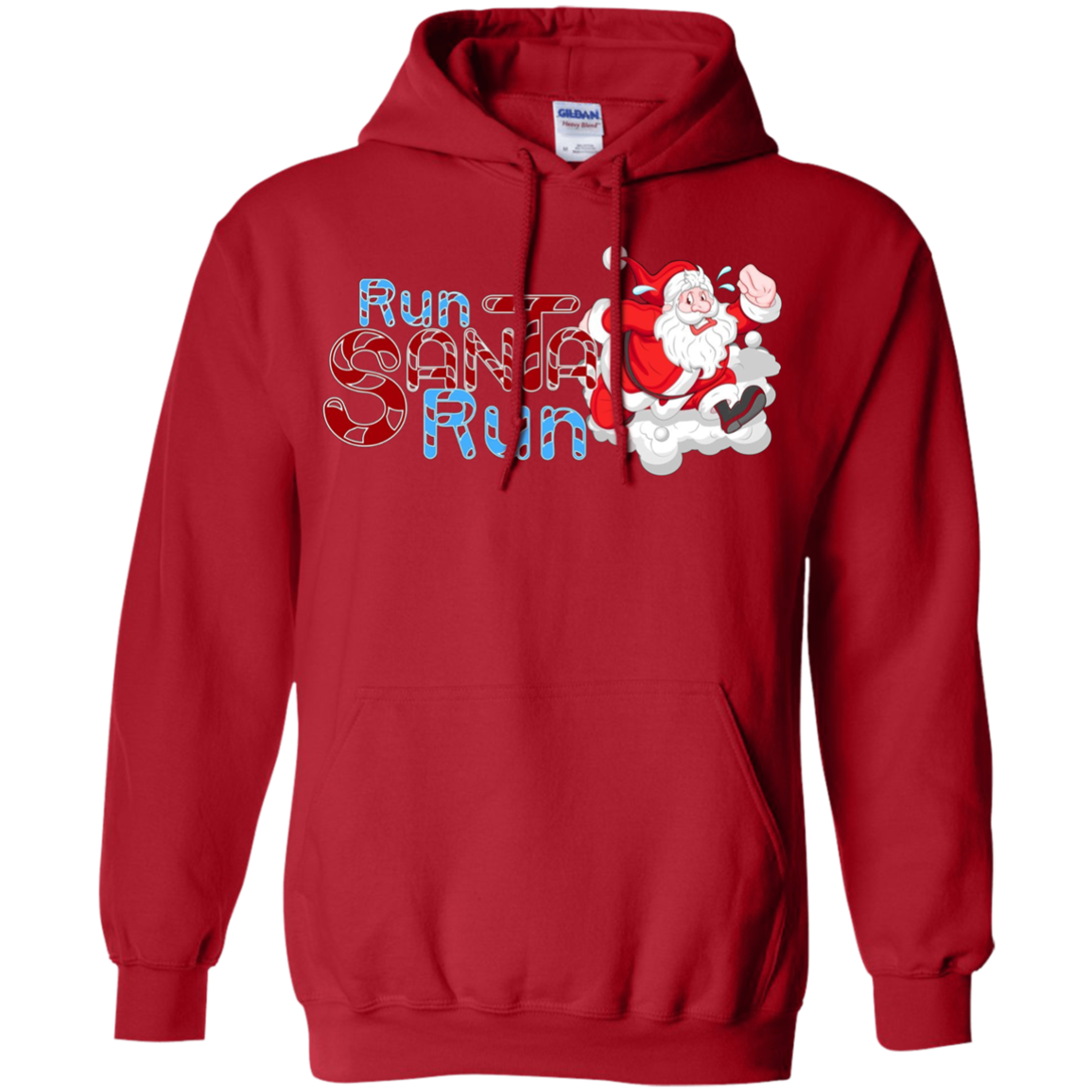 Santa Running Shirt-Funny Merry Christmas & Holiday T shirt