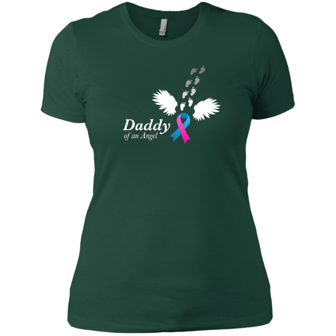 Angel Daddy T-Shirt. Miscarriage Awareness Infant Loss Tee