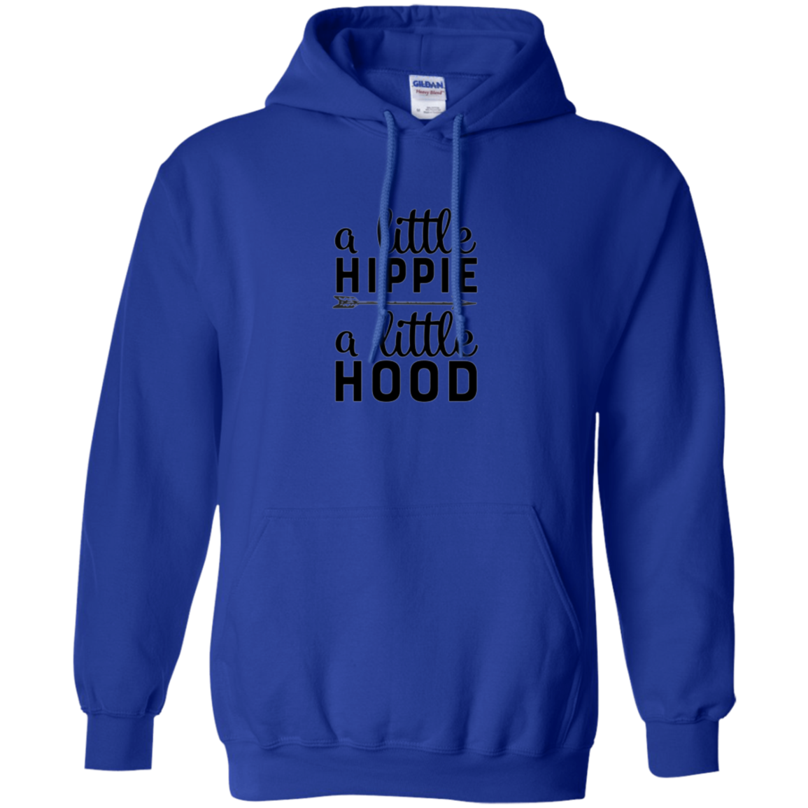 A Little Hippie A Little Hood Funny Gym Workout Long Sleeve