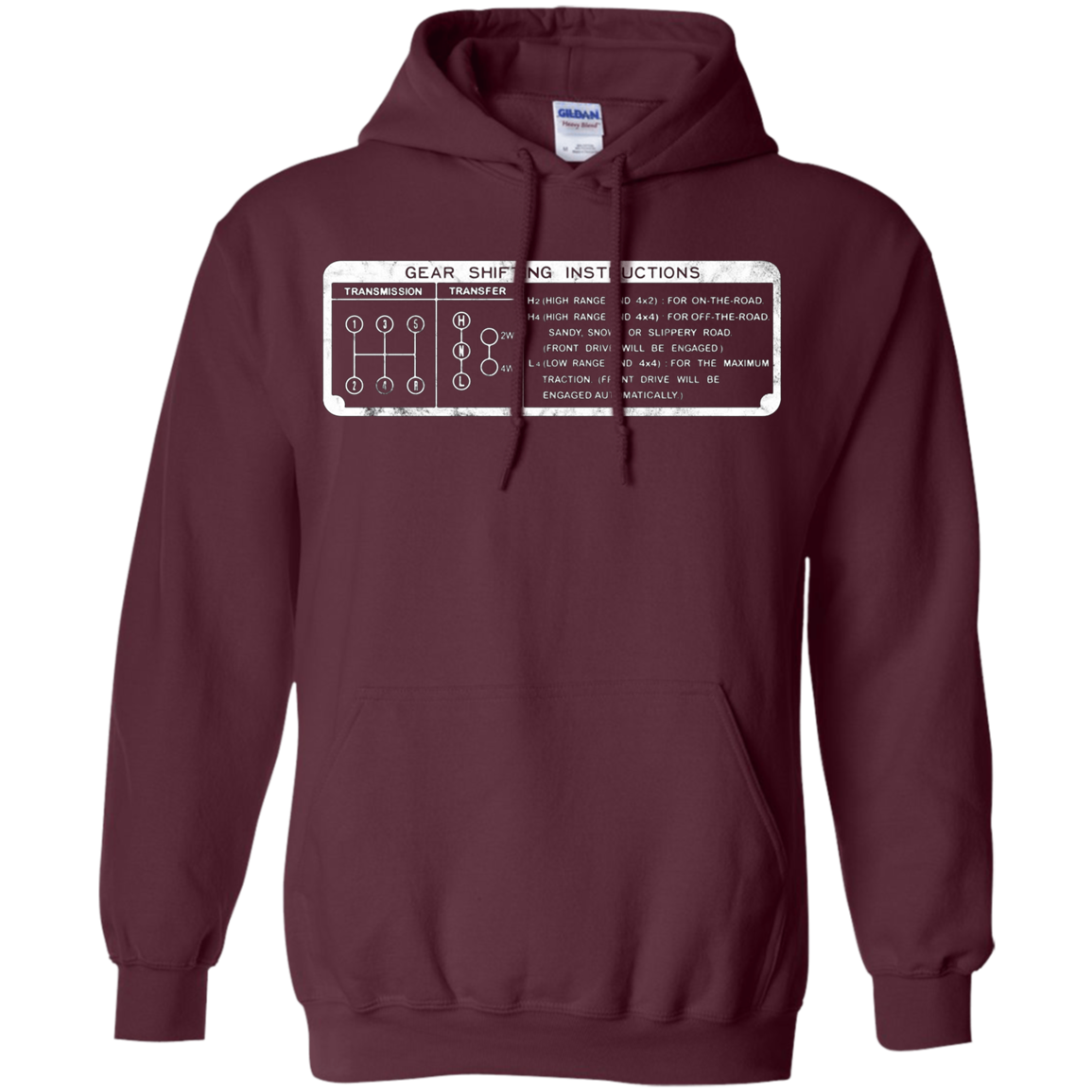 4x4 Gear Shifting Instructions Twin Stick Long Sleeve Shirt