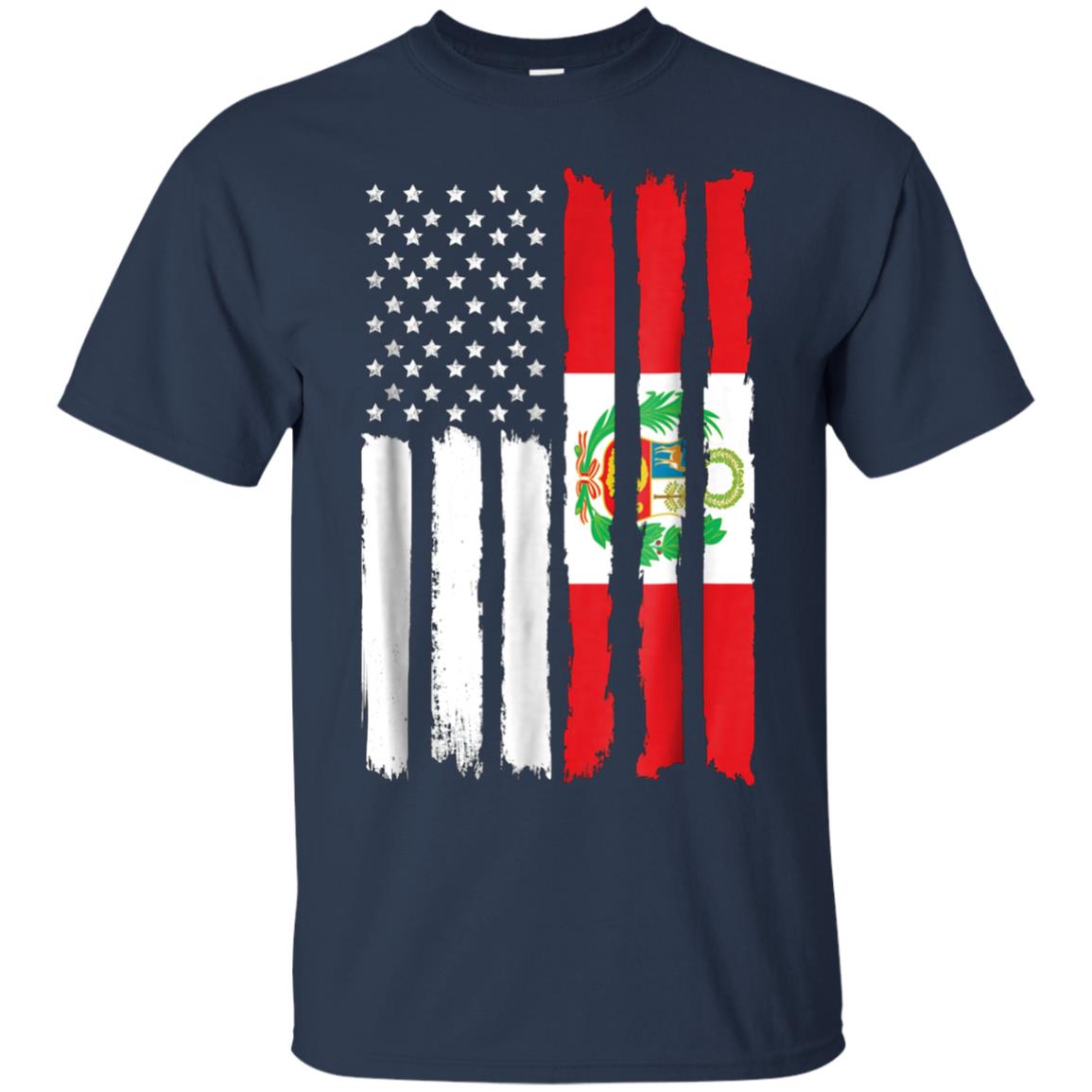 American Peru Patriotic Flag T-shirt