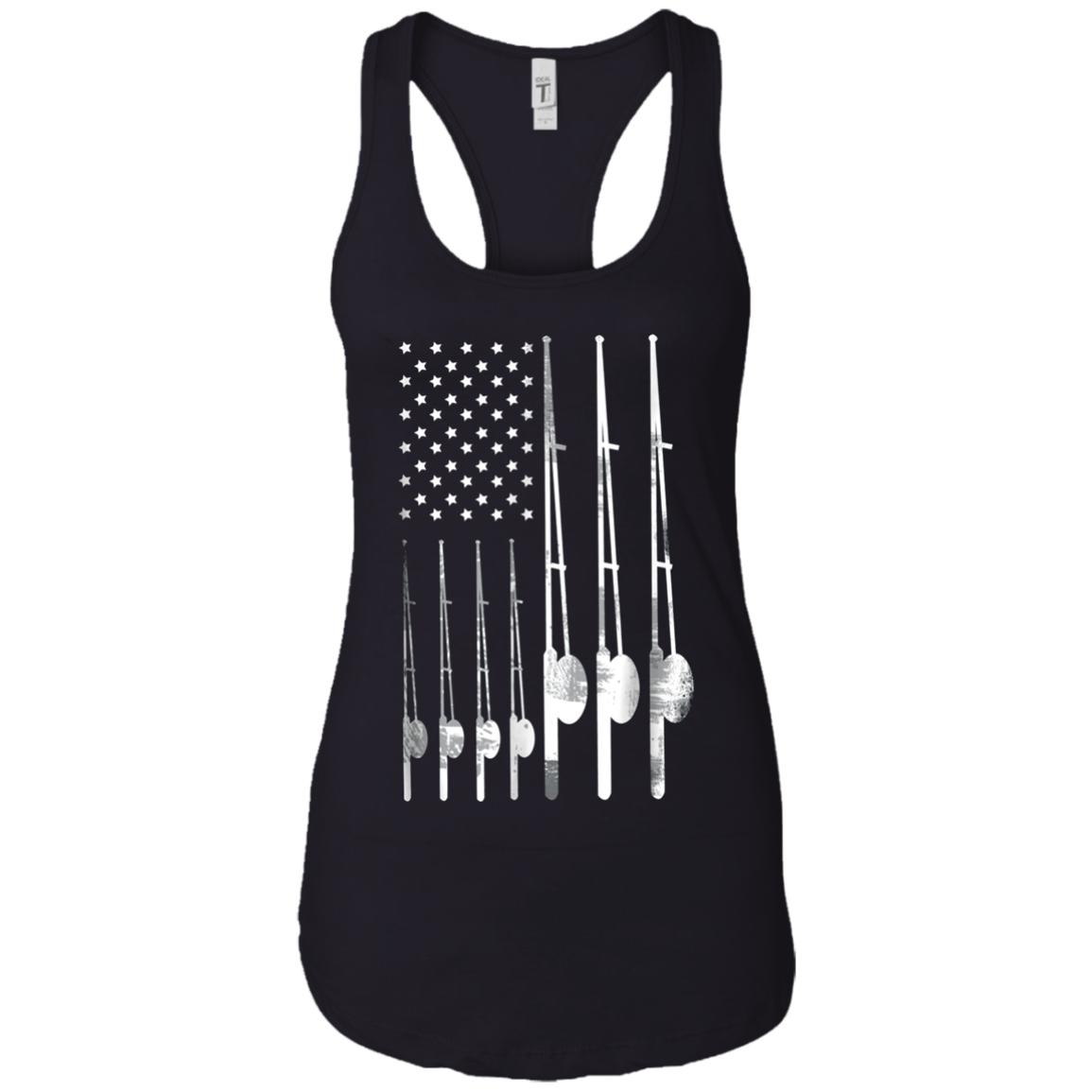 'Patriotic Fishing USA Flag' Cool Fishing July 4th Shirt