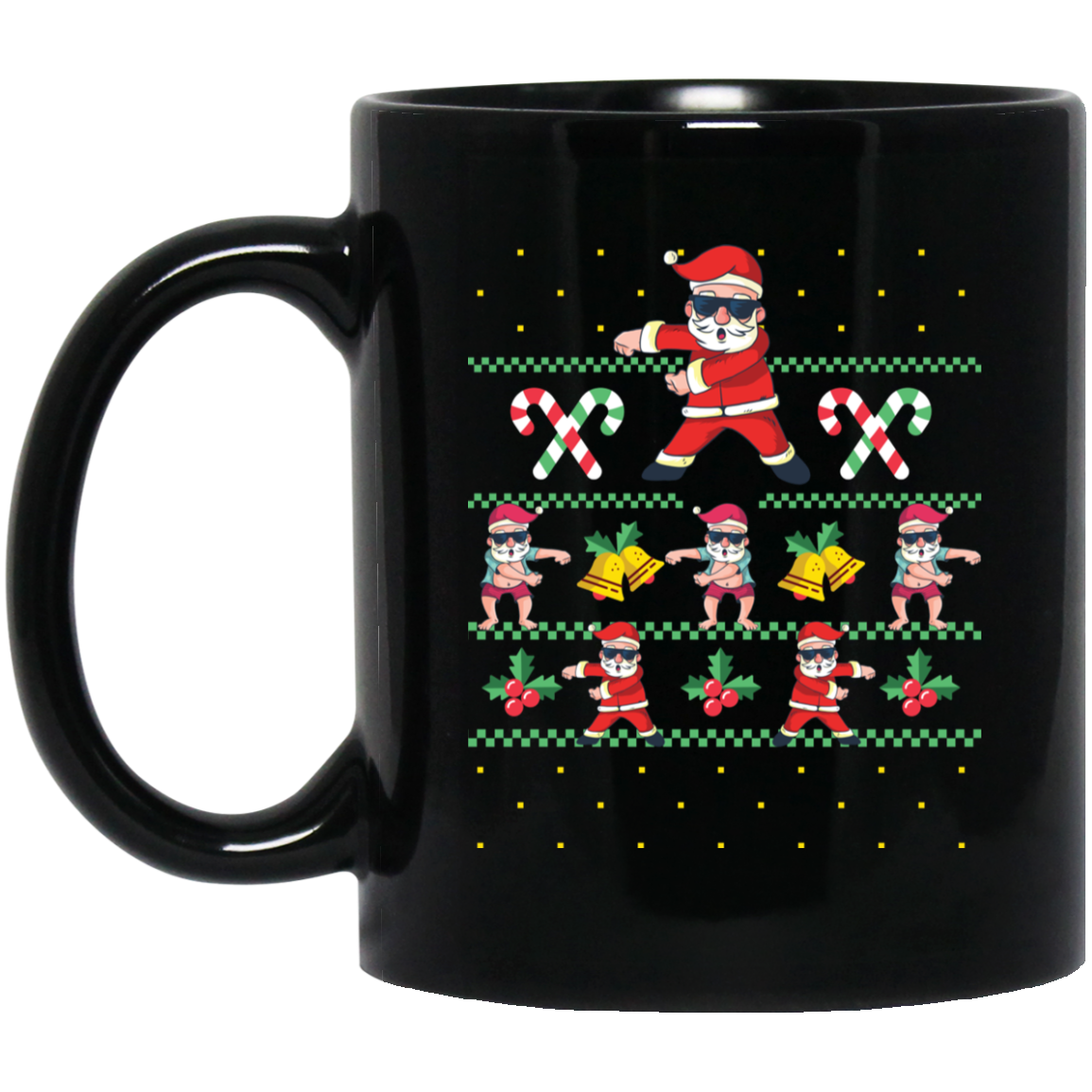 Santa Floss T-Shirt Funny Flossing Dance Ugly Sweater Meme