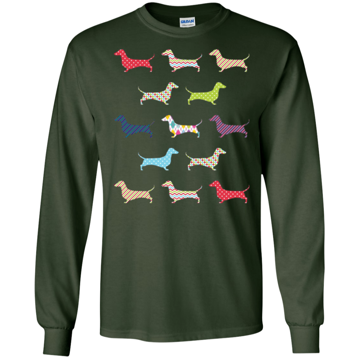 Christmas Wrapped Dachshund Funny Doxie T-Shirt